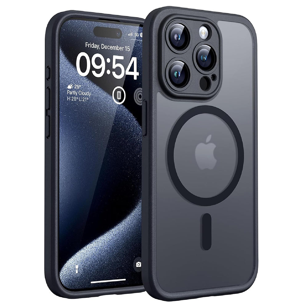 MagSafe Case for Apple iPhone 14 Pro, Techsuit, PureFrost, Satin Black