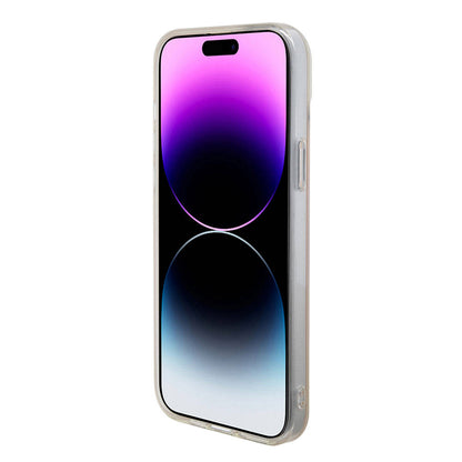 MagSafe Case for Apple iPhone 15, Guess, IML Iridescent Script, Pink GUHMP15SHITSP