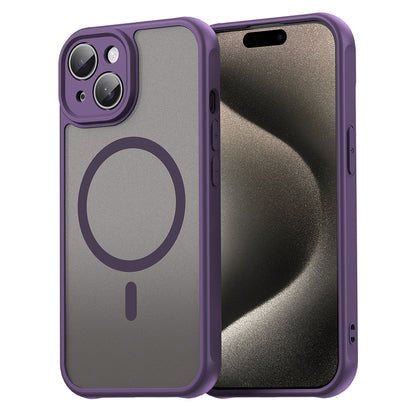 MagSafe Case for Apple iPhone 15 Plus, Techsuit, HaloFrost II, Purple