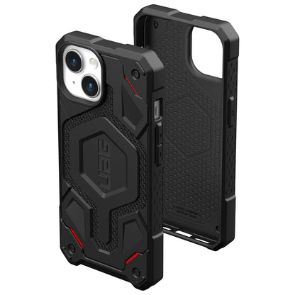 MagSafe Case for Apple iPhone 15 Plus, Urban Armor Gear, Monarch Pro Kevlar, Black