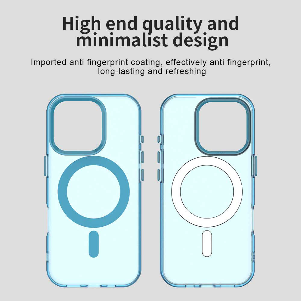 MagSafe Case for Apple iPhone 15 Pro Max, Techsuit, CandyCase, Blue