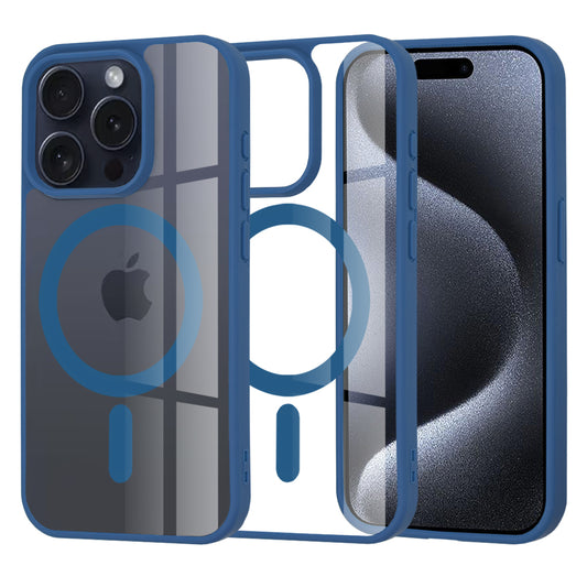 MagSafe Case for Apple iPhone 15 Pro, Techsuit, Pro, Blue