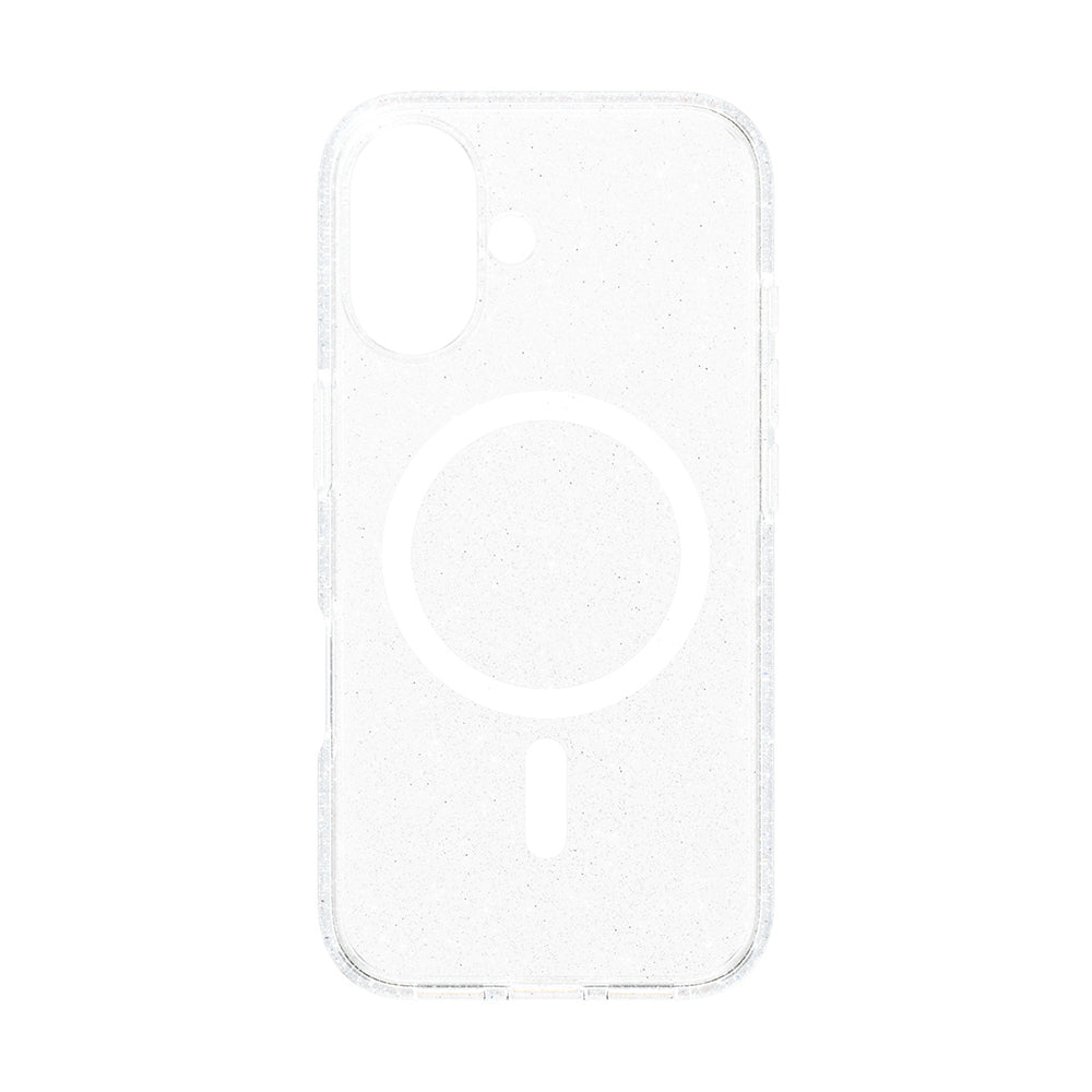 MagSafe Case for Apple iPhone 16, PanzerGlass, Urban Combat Star Lit Care, White Transparent