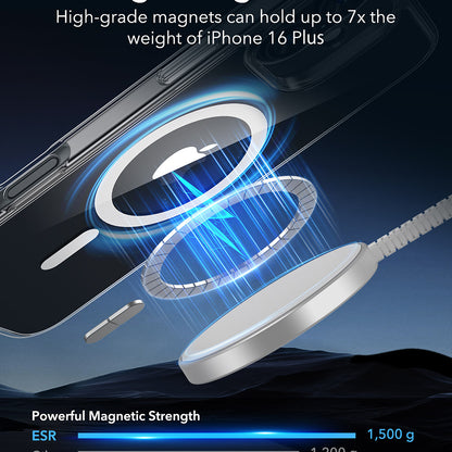 MagSafe Case for Apple iPhone 16 Plus, ESR, Classic Hybrid, Transparent