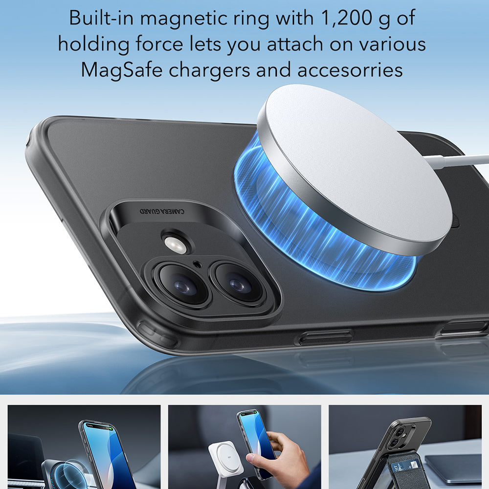 MagSafe Case for Apple iPhone 16 Plus, ESR, Zero, Satin Black