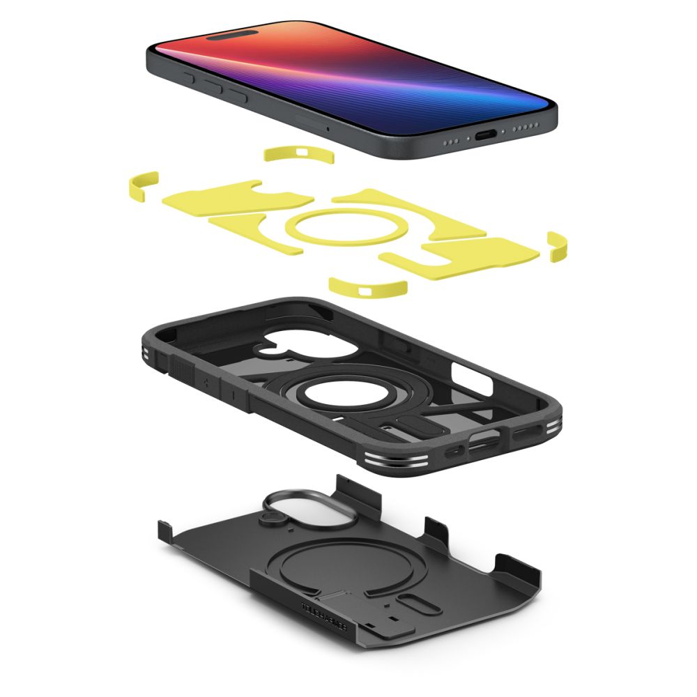 MagSafe Case for Apple iPhone 16 Plus, Spigen, Tough Armor, Black