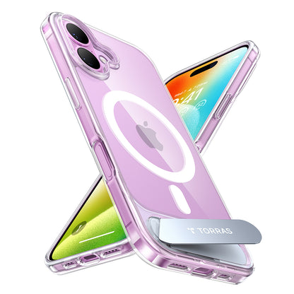 MagSafe Case for Apple iPhone 16 Plus, Torras, Pstand, Transparent