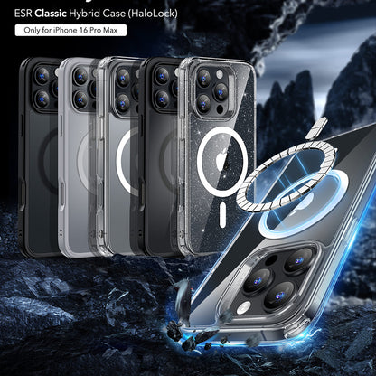 MagSafe Case for Apple iPhone 16 Pro Max, ESR, Classic Hybrid, Transparent