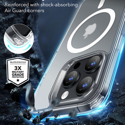 MagSafe Case for Apple iPhone 16 Pro Max, ESR, Classic Hybrid, Satin Transparent
