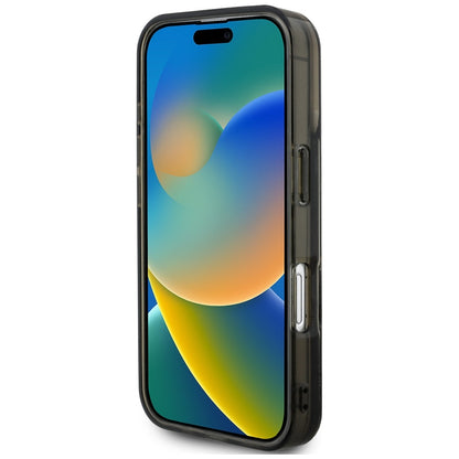 MagSafe Case for Apple iPhone 16 Pro Max, Karl Lagerfeld, Liquid Glitter Choupette Logo, Black