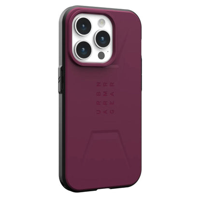 MagSafe Case for Apple iPhone 16 Pro, Urban Armor Gear, Civilian, Burgundy