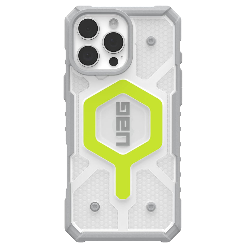 MagSafe Case for Apple iPhone 16 Pro, Urban Armor Gear, Pathfinder Clear, Green