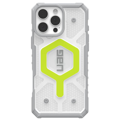 MagSafe Case for Apple iPhone 16 Pro, Urban Armor Gear, Pathfinder Clear, Green