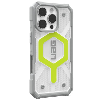 MagSafe Case for Apple iPhone 16 Pro, Urban Armor Gear, Pathfinder Clear, Green