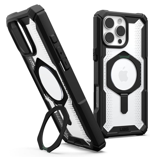 MagSafe Case for Apple iPhone 16 Pro, Urban Armor Gear, Plasma XTE, Transparent Black