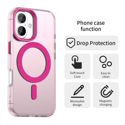 MagSafe Case for Apple iPhone 16, Techsuit, CandyCase, Pink