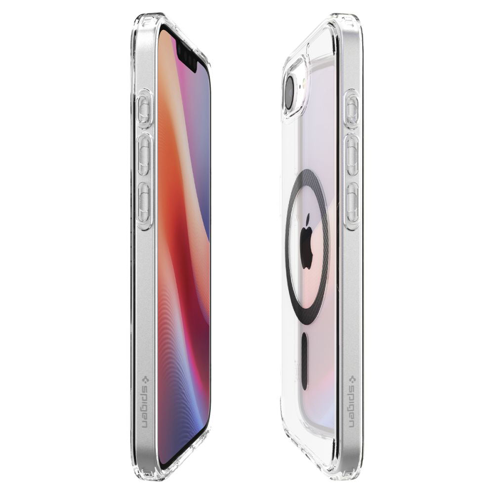 MagSafe Case for Apple iPhone 17e / 16e, Spigen, Ultra Hybrid Carbon, Transparent ACS09140