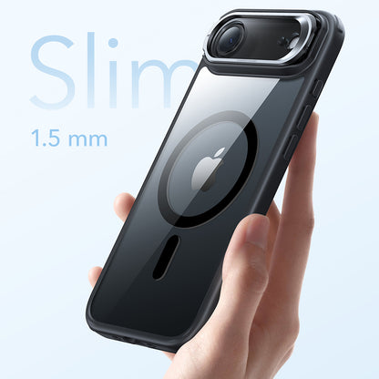 MagSafe Case for Apple iPhone 17 Air, ESR, Classic Hybrid Kickstand, Black Transparent