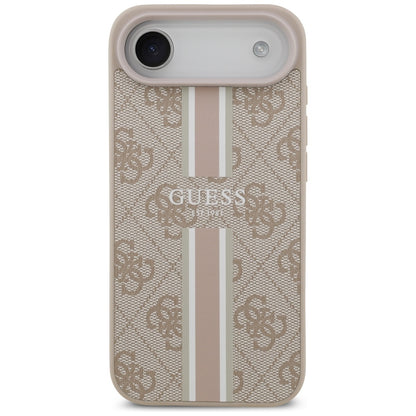 MagSafe Case for Apple iPhone 17 Air, Guess, 4G Printed Stripes, Pink