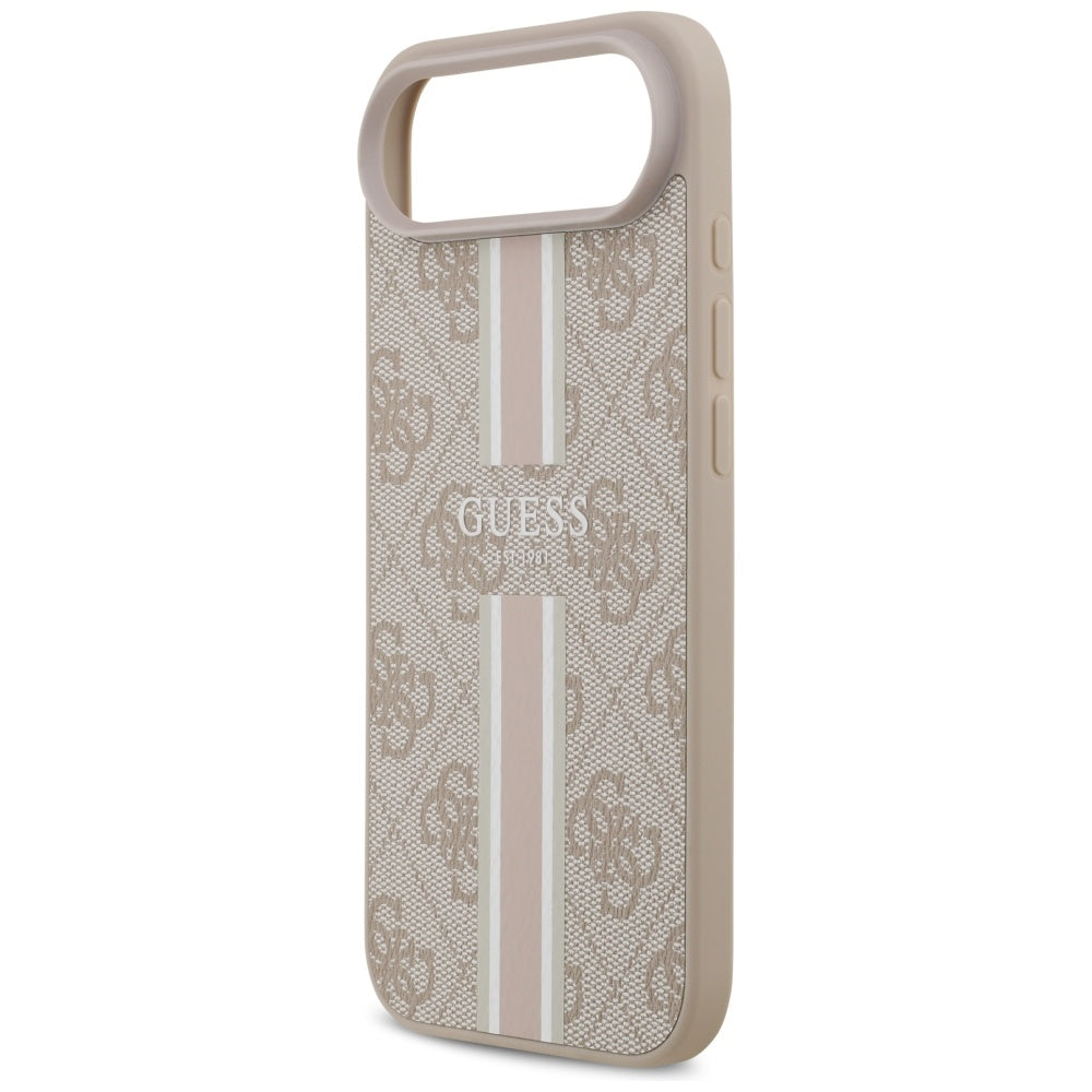 MagSafe Case for Apple iPhone 17 Air, Guess, 4G Printed Stripes, Pink