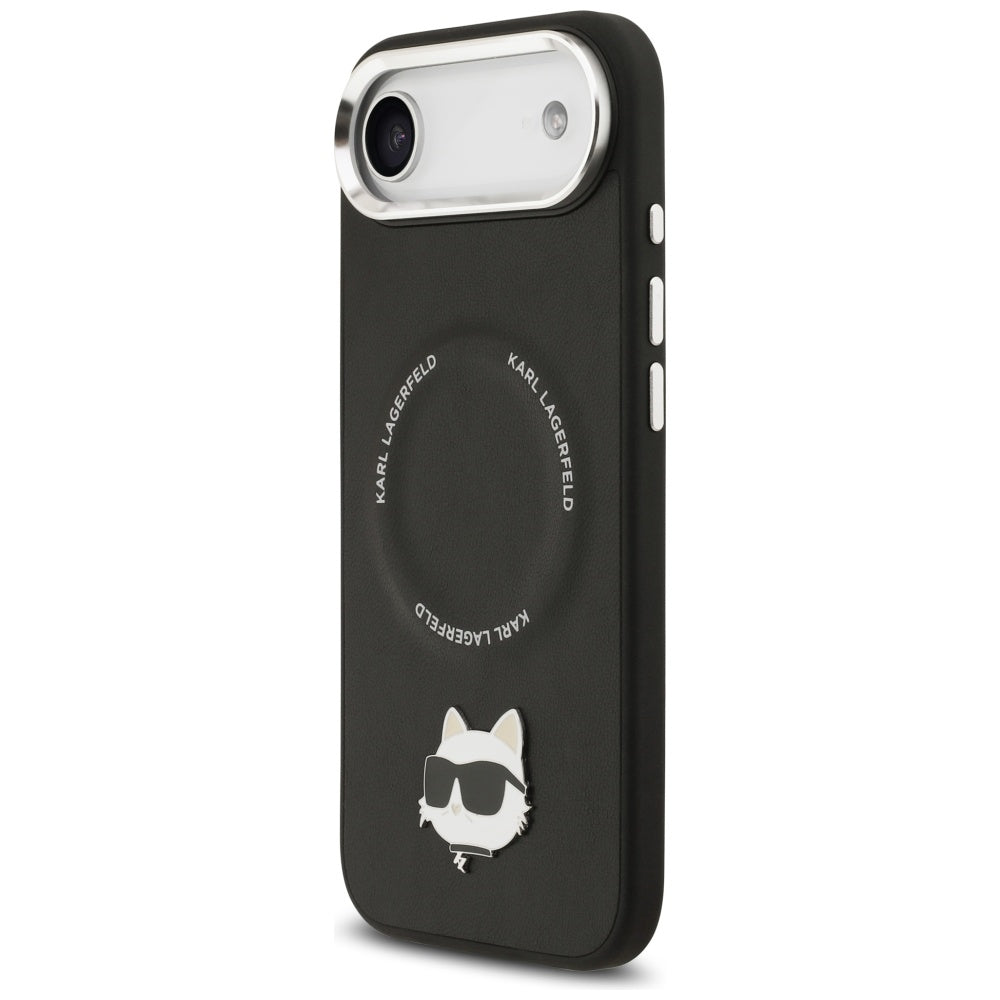 MagSafe Case for Apple iPhone 17 Air, Karl Lagerfeld, Choupette Pin, Black