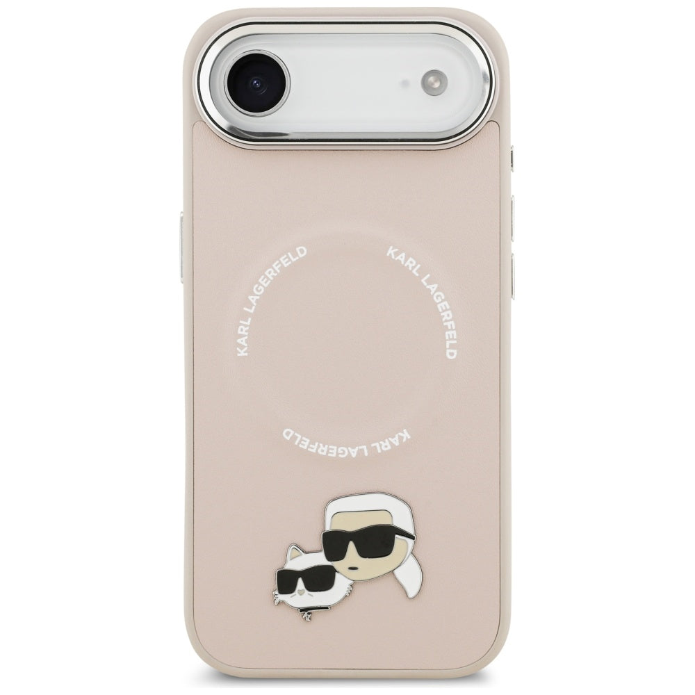 MagSafe Case for Apple iPhone 17 Air, Karl Lagerfeld, Karl & Choupette Pins, Pink