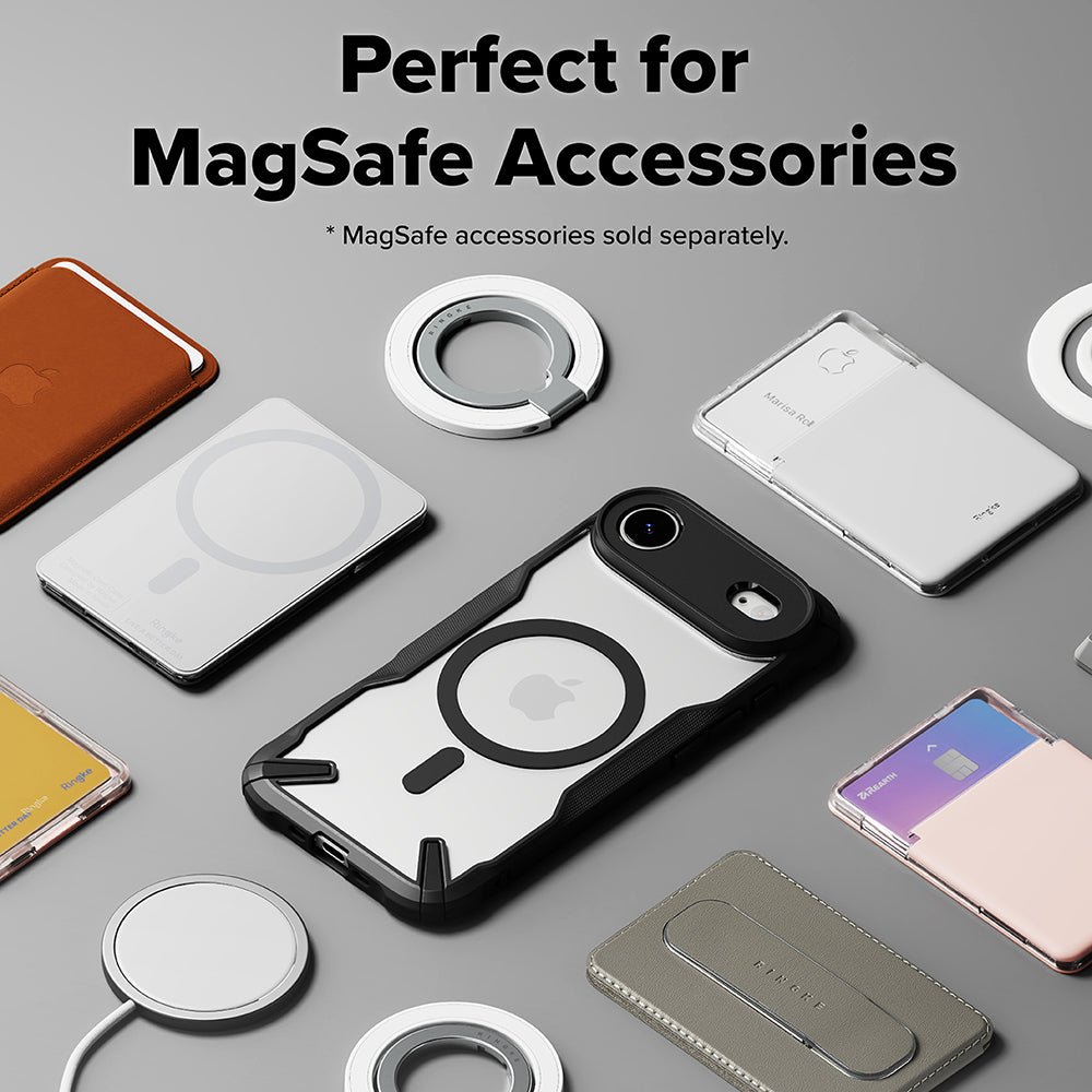 MagSafe Case for Apple iPhone 17 Air, Ringke, Fusion X, Black