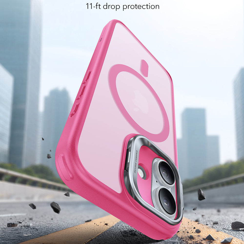 MagSafe Case for Apple iPhone 17, ESR, Classic Hybrid Kickstand, Satin Pink