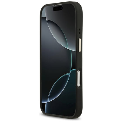 MagSafe Case for Apple iPhone 17, Guess, 4G Logo Plate, Black