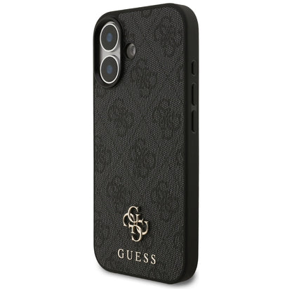 MagSafe Case for Apple iPhone 17, Guess, 4G Small and Classic Logo, Black