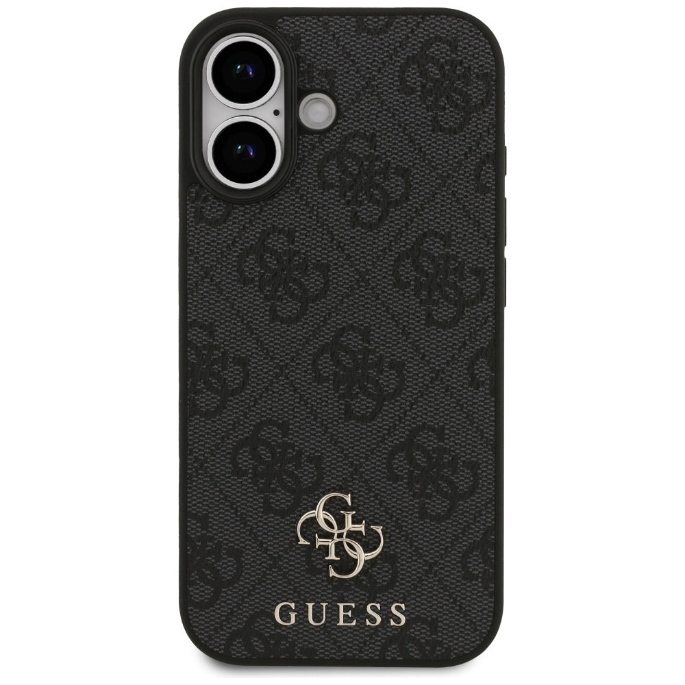 MagSafe Case for Apple iPhone 17, Guess, 4G Small and Classic Logo, Black