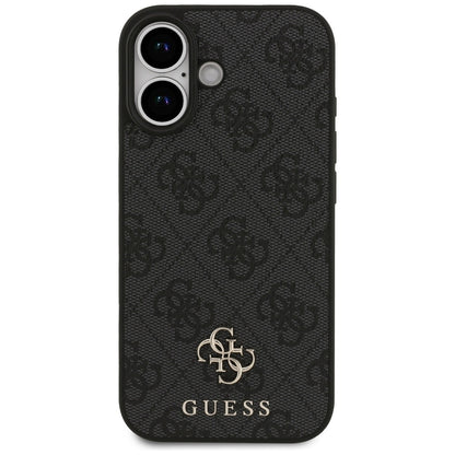 MagSafe Case for Apple iPhone 17, Guess, 4G Small and Classic Logo, Black