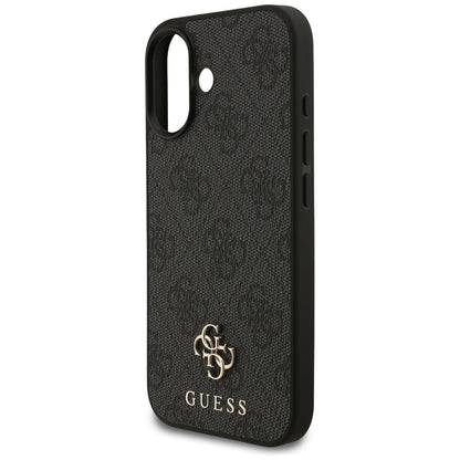 MagSafe Case for Apple iPhone 17, Guess, 4G Small and Classic Logo, Black