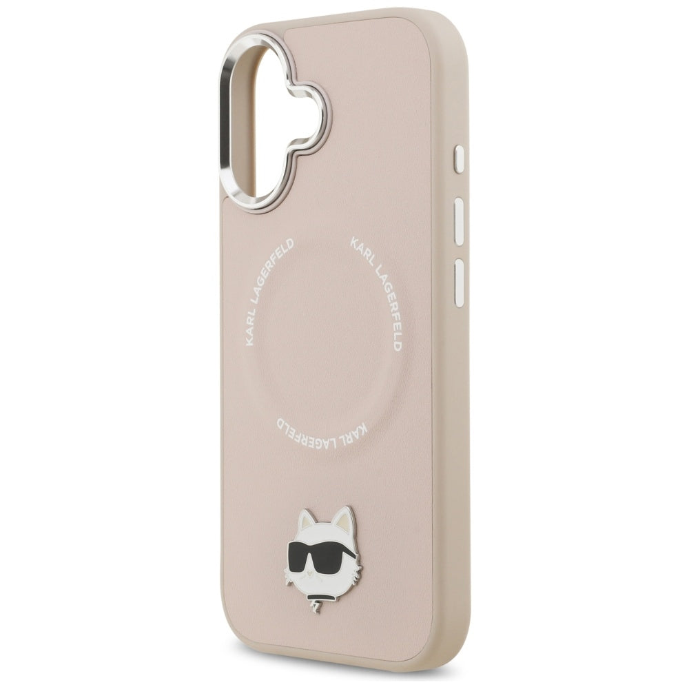MagSafe Case for Apple iPhone 17, Karl Lagerfeld, Choupette Pin, Pink
