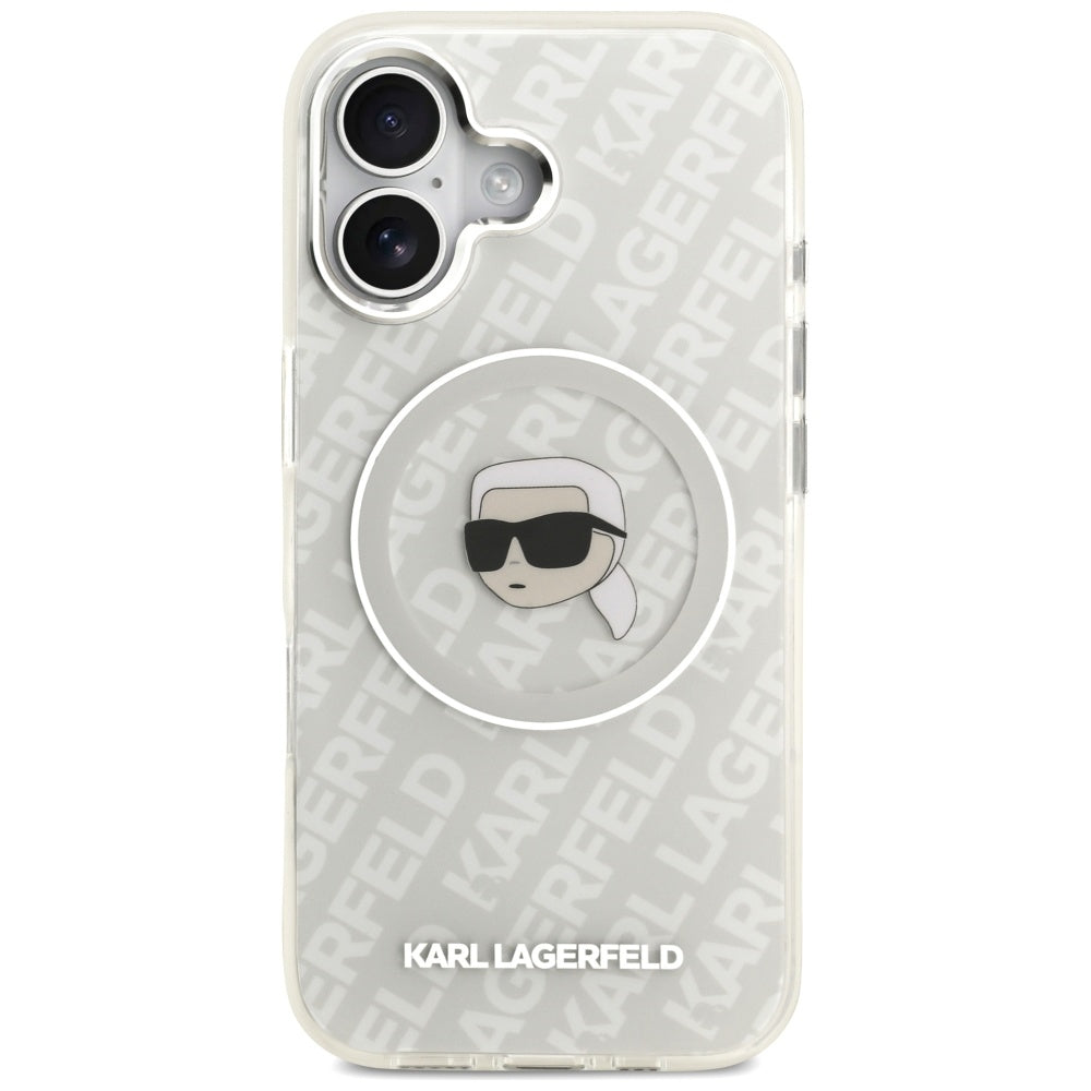MagSafe Case for Apple iPhone 17, Karl Lagerfeld, IML Karl's Head, Grey