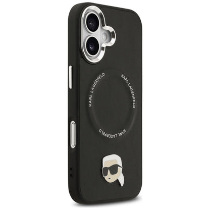 MagSafe Case for Apple iPhone 17, Karl Lagerfeld, Karl Pin, Black