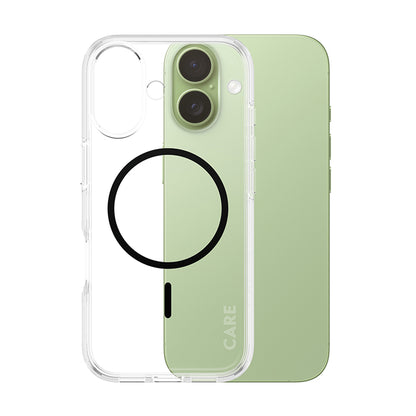 MagSafe Case for Apple iPhone 17, PanzerGlass, Urban Explorer Care, Black Transparent