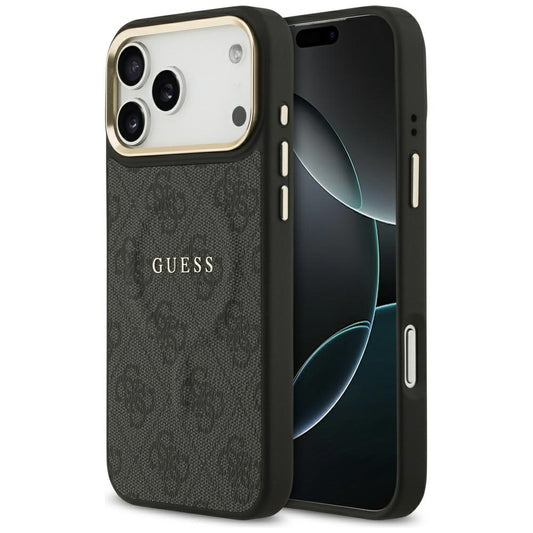 MagSafe Case for Apple iPhone 17 Pro, Guess, 4G Classic, Black