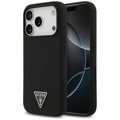 MagSafe Case for Apple iPhone 17 Pro, Guess, Triangle Logo, Black