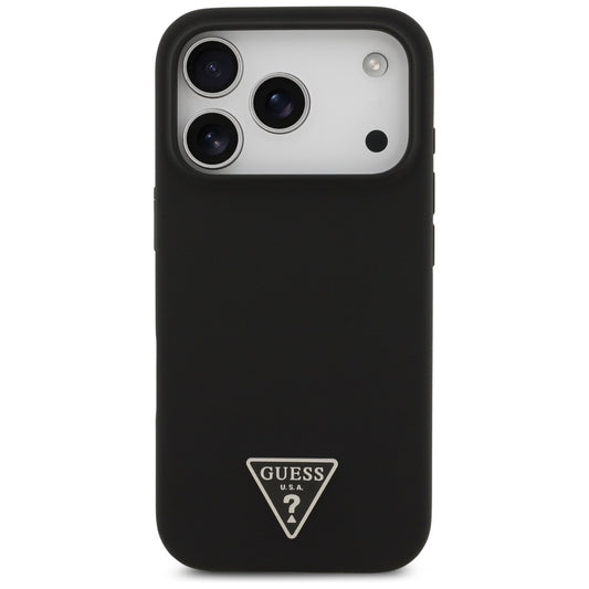MagSafe Case for Apple iPhone 17 Pro, Guess, Triangle Logo, Black