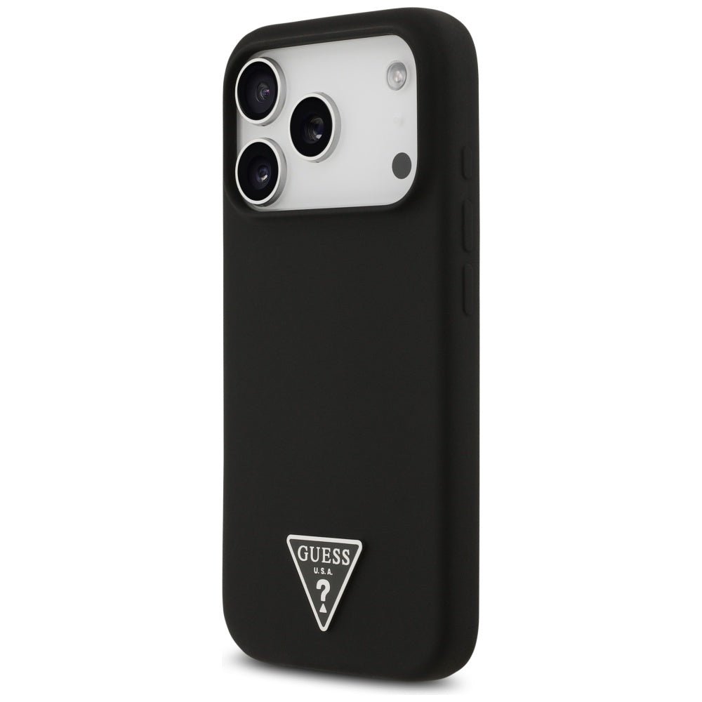 MagSafe Case for Apple iPhone 17 Pro, Guess, Triangle Logo, Black