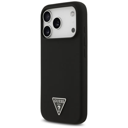 MagSafe Case for Apple iPhone 17 Pro, Guess, Triangle Logo, Black