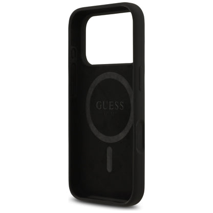 MagSafe Case for Apple iPhone 17 Pro, Guess, Triangle Logo, Black