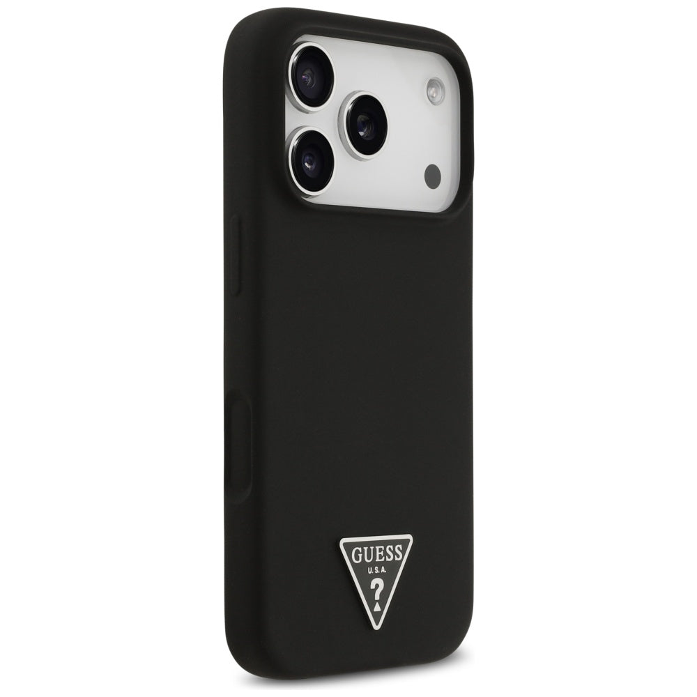 MagSafe Case for Apple iPhone 17 Pro, Guess, Triangle Logo, Black
