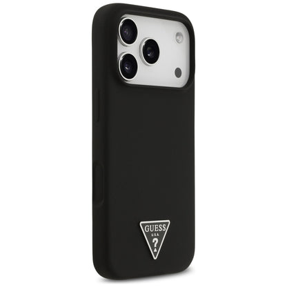 MagSafe Case for Apple iPhone 17 Pro, Guess, Triangle Logo, Black
