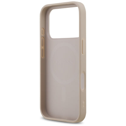 MagSafe Case for Apple iPhone 17 Pro Max, Guess, 4G Printed Stripes, Pink