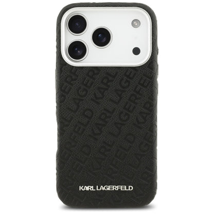 MagSafe Case for Apple iPhone 17 Pro Max, Karl Lagerfeld, FW Stamped Karl, Black