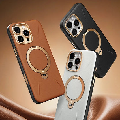 MagSafe Case for Apple iPhone 17 Pro Max, Torras, QPRO Leather, Brown