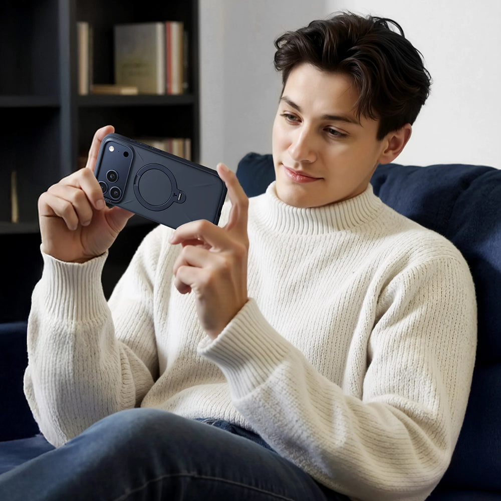 MagSafe Case for Apple iPhone 17 Pro Max, Torras, QPRO Silicone, Light Blue