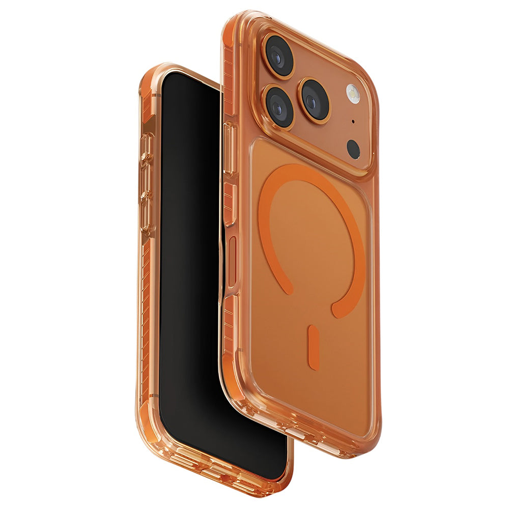 MagSafe Case for Apple iPhone 17 Pro Max, UNIQ, Combat MagClick, Orange